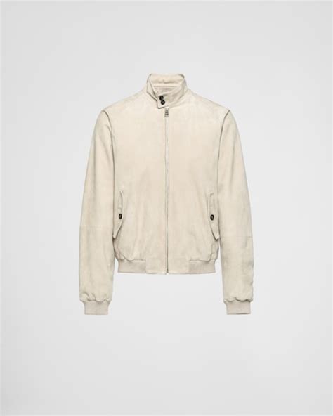 mens prada bomber|Ice Suede Bomber Jacket .